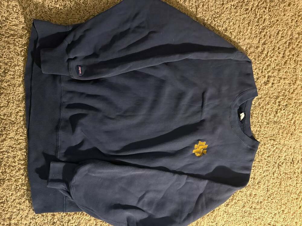 JanSport Sweatshirt Size XL Navy Blue Vintage Embroidered Pullover Crewneck